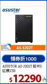 ASUSTOR AS-3202T
搭WD紅標2TB