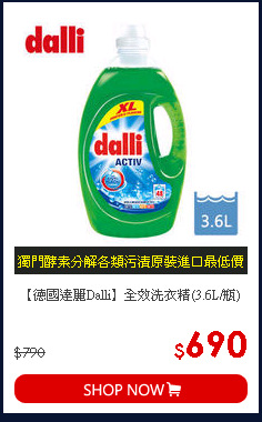 【德國達麗Dalli】全效洗衣精(3.6L/瓶)