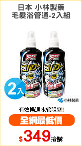 日本 小林製藥
毛髮浴管通-2入組