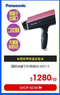 國際負離子吹風機EH-NE57-P