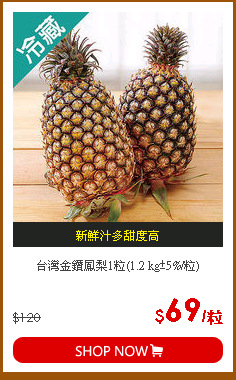 台灣金鑽鳳梨1粒(1.2 kg±5%/粒)