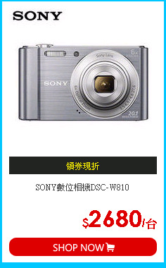 SONY數位相機DSC-W810