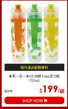 ★買一送一★GB 純鮮Tritan活力瓶(700ml)