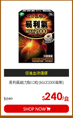 易利氣磁力貼12粒(MAX2000高斯)