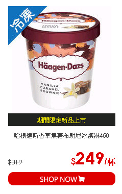 哈根達斯香草焦糖布朗尼冰淇淋460