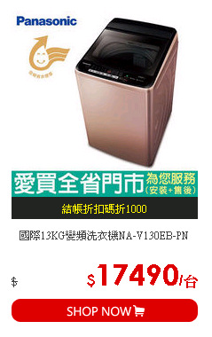 國際13KG變頻洗衣機NA-V130EB-PN