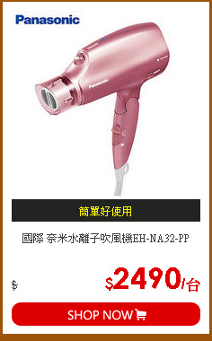 國際 奈米水離子吹風機EH-NA32-PP