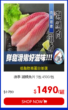漁季 潮鯛魚片 5包 450G/包