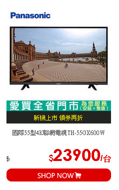 國際55型4K聯網電視TH-55GX600W