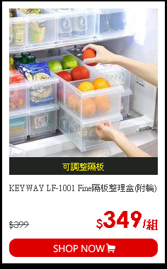 KEYWAY LF-1001 Fine隔板整理盒(附輪)