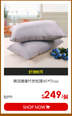 樂活健康竹炭枕頭(45*75cm)