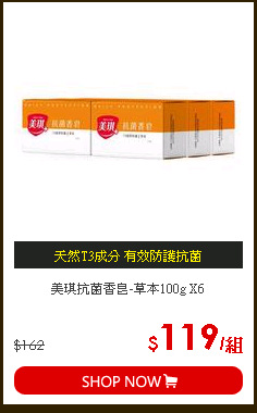 美琪抗菌香皂-草本100g X6
