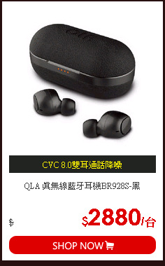 QLA 真無線藍牙耳機BR928S-黑