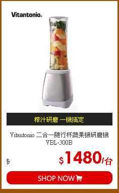 Vitantonio 二合一隨行杯蔬果機研磨機VBL-300B