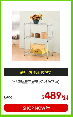 MAX輕型三層架(60x32x75㎝)