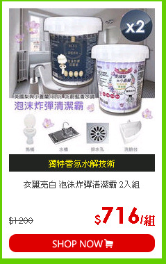 衣麗亮白 泡沫炸彈清潔霸 2入組