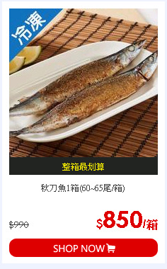 秋刀魚1箱(60~65尾/箱)