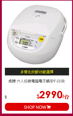 虎牌 六人份微電腦電子鍋JBV-S10R