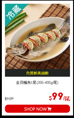 金目鱸魚1尾(300~400g/尾)