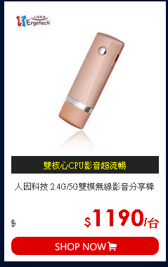 人因科技 2.4G/5G雙模無線影音分享棒