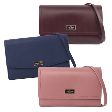 KATE SPADE
拼色皮革3折斜背包