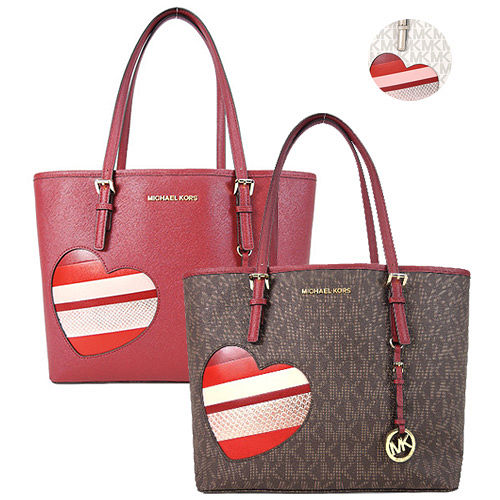 MICHAEL KORS 
愛心滿版托特包(中) 