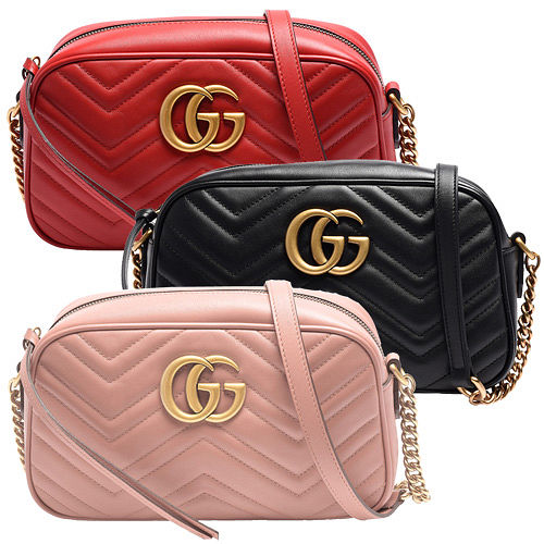 GUCCI Marmont
牛皮拉鍊肩背包