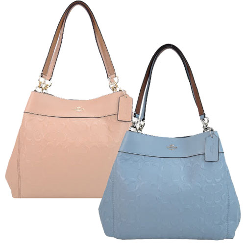COACH 
浮雕LOGO三層賈姬包